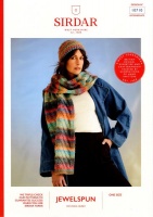 Knitting Pattern - Sirdar 10710 - Jewelspun with Wool Chunky - Ladies Hat and Scarf